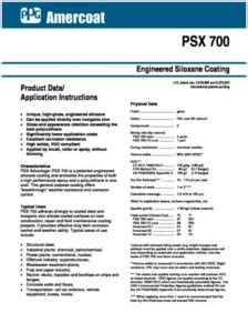 psx 700 data sheet|PSX®700